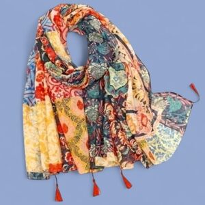 🧣Colorful Floral Patchwork Style Large Women's Versatile Scarf/ Wrap